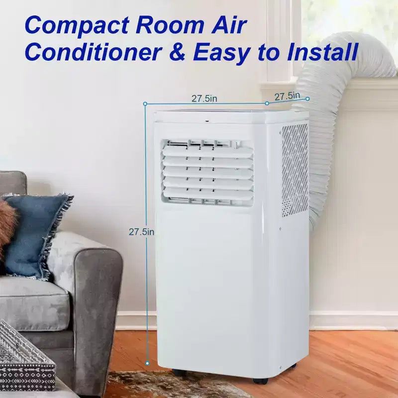 Climatiseur portable Acekool 10 000 BTU, ventilateur déshumidificateur rafraîchisseur 3-en-1, climatiseur silencieux avec télécommande, minuterie, kit de fenêtre pour pièces jusqu'à 42 m²