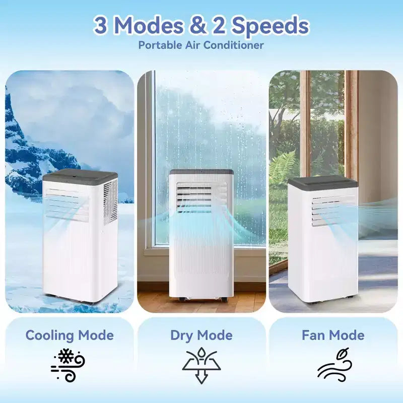 10000 BTU Portable Air Conditioner with Heater 3 in-1 Cooling, AC Portable Air Conditioner