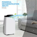 Climatiseur portable 14 000 BTU, unité de climatisation 3-en-1 avec refroidissement, ventilateur et déshumidificateur, pour pièces jusqu'à 70 m²