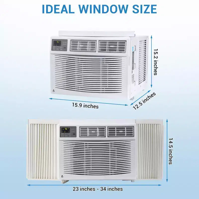 12,000 BTU Window Air Conditioner with WiFi, Energy Efficient Window AC Unit Cools Up to 550 Sq.Ft. with Remote/App Control, Ideal for Apartment