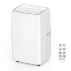 14,000 BTU Portable AC  Cools 750 Sq.Ft Rooms, Includes Window Vent Kit & Remote, Space-Saving & Efficient