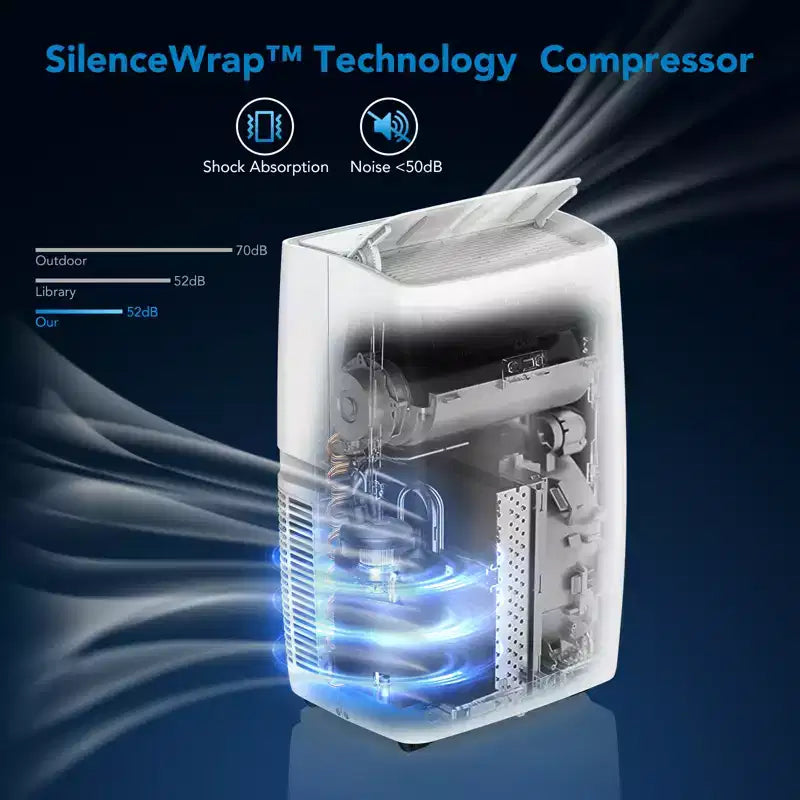 14,000 BTU Portable AC  Cools 750 Sq.Ft Rooms, Includes Window Vent Kit & Remote, Space-Saving & Efficient