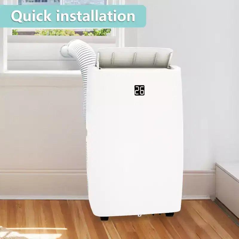 12,000 BTU 3-in-1 Portable Air Conditioner  Cooling, Dehumidification & Fan Modes for Rooms Up to 550 Sq.Ft, with 24H Timer & Remote Control