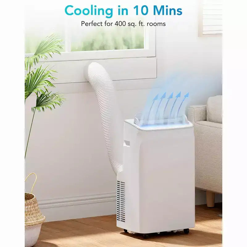 12,000 BTU 3-in-1 Portable AC  Cools & Dehumidifies up to 750 Sq.Ft. with Remote, Sleep Mode, Timer & Installation Kit. Ideal for Dorm, Office, Home