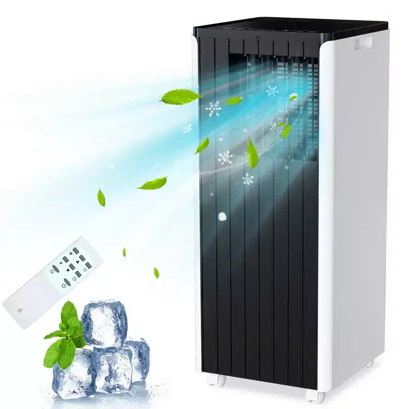 8,000 BTU Portable AC  Built-in Dehumidifier & Fan Cools 350 Sq.Ft. Includes Timer, Sleep Mode, Remote & Window Kit