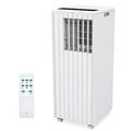 White 8,000 BTU 3-in-1 Floor Standing Portable Air Conditioner  Cools 350 Sq.Ft. with Dehumidifier, Fan & Remote Control