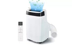 GustoWave 10,000 BTU Portable Air Conditioner - 3-in-1 AC with Remote, Dehumidifier & Fan, Cools Up to 450 Sq.Ft, Quiet, 24H Timer