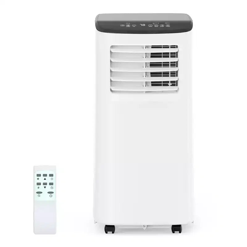 Climatiseur portatif de 8 000 BTU pour pièces jusqu'à 32,5 m², unité de climatisation 3-en-1 avec ventilateur, déshumidificateur, télécommande et mode veille