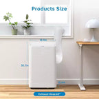 Climatiseur portable 15 000 BTU pour grandes pièces - Refroidisseur, déshumidificateur et ventilateur pour surfaces de 46 à 79 m², garantie d'un an