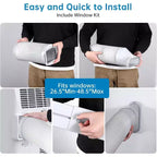 Climatiseur portable 15 000 BTU pour grandes pièces - Refroidisseur, déshumidificateur et ventilateur pour surfaces de 46 à 79 m², garantie d'un an