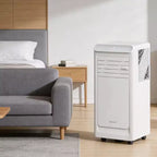 Climatiseur portable 3-en-1 GustoWave 8 000 BTU – Refroidit jusqu'à 42 m², silencieux <42 dB avec minuterie 24h et télécommande, sur pied