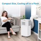GustoWave 8000 BTU Portable Air Conditioner for Bedroom with Fast Cooling