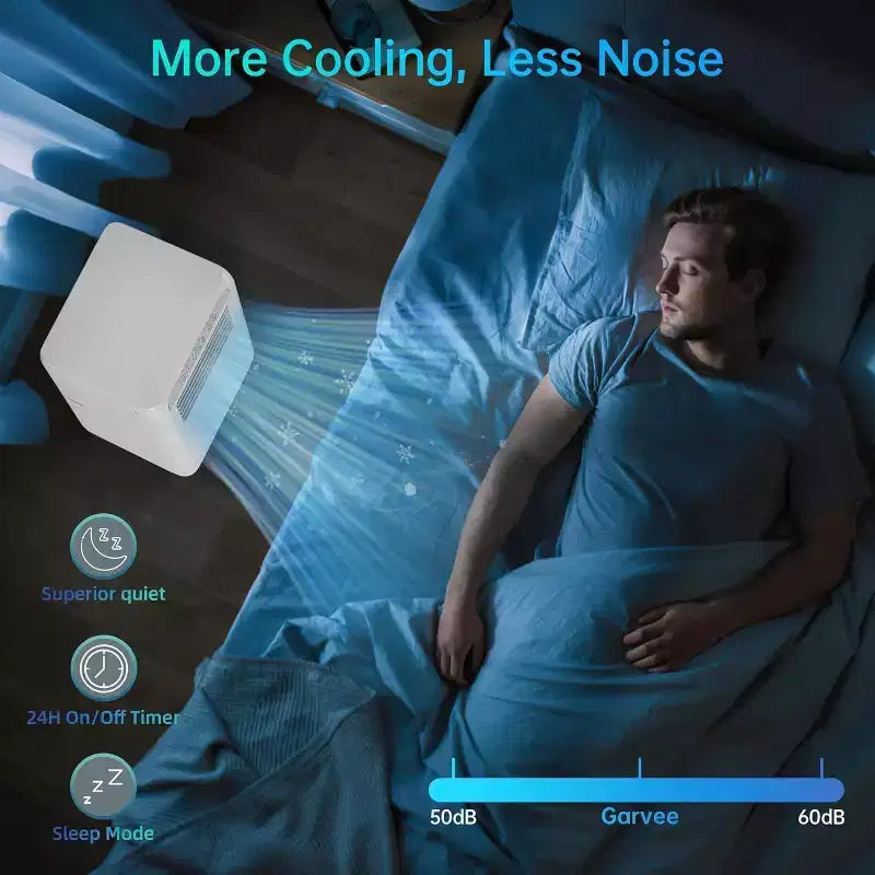Climatiseur portable 3-en-1 GustoWave 8000 BTU pour pièces jusqu'à 32,5 m² avec refroidissement rapide, déshumidificateur