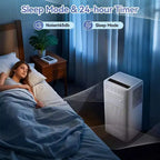 10,000 BTU 3-in-1 Portable Air Conditioner - Cools Up to 560 Sq.Ft, LED Display, Remote Control & Window Venting Kit Included