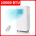 GustoWave 10000 BTU Portable Air Conditioner for Room up to 450 Sq. Ft. with 24H Timer, Sleep Mode