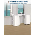 Acekool 14,000 BTU Portable Air Conditioner, 3-in-1 AC Unit, Cools up to 750 Sq.Ft, Remote, Timer, White
