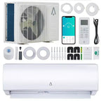 9000 BTU Ductless Mini Split Air Conditioner & Heater  Inverter, 19 SEER2, 115V, WiFi & Alexa Compatible, Self-Cleaning, Remote, Cools 550 sq ft