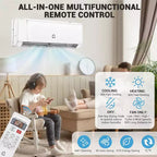 Climatiseur et Chauffage Mini Split 9000 BTU - Système Inverter Sans Conduit 20 SEER2, Auto-Nettoyant, WiFi/Alexa/Télécommande, Kit d'Installation, Refroidit 42 m², Norme Américaine