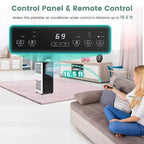 Climatiseur portable Costway 8000 BTU ASHRAE 3-en-1 avec fonctions froid, déshumidificateur, ventilateur et mode nuit