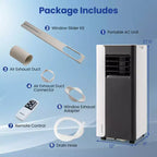 Costway 3 in 1 Portable Air Conditioner with Fan & Dehumidifier Mode, Sleep Mode, 24H Timer