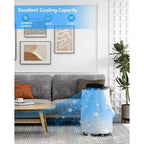 Garvee 14000BTU Portable Air Conditioner  700 Sq Ft Room Cooling, Sleep Mode, 3 Fan Speeds, Remote Control for Home & Office