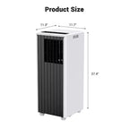 Garvee 8000 BTU Portable Air Conditioner, 3-in-1 AC with Cooling/Dehumidifier/Fan, Remote, 24H Timer, Cools 350 Sq Ft