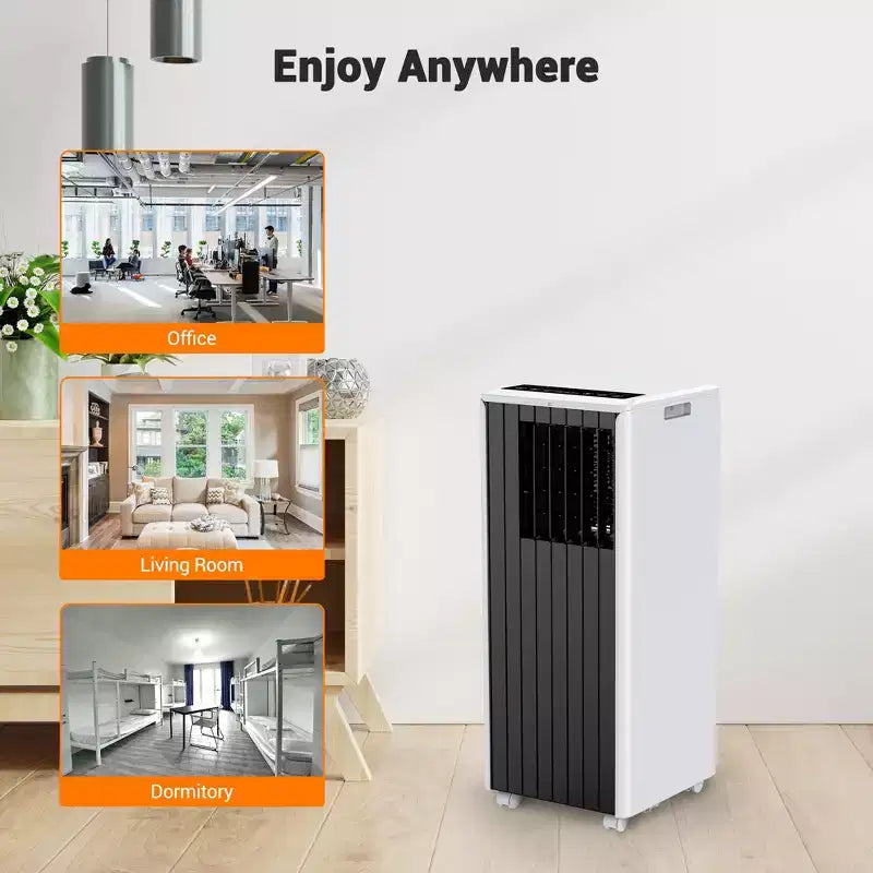 Garvee 8000 BTU Portable Air Conditioner, 3-in-1 AC with Cooling/Dehumidifier/Fan, Remote, 24H Timer, Cools 350 Sq Ft