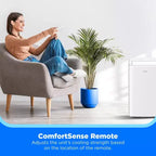 Midea 10,000 BTU DOE Smart Inverter Portable Air Conditioner, for spaces up to 450 sq. ft., White
