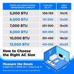 Midea 10,000 BTU DOE Smart Inverter Portable Air Conditioner, for spaces up to 450 sq. ft., White