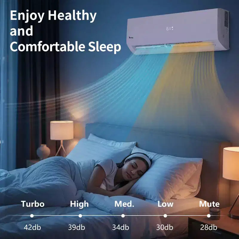 Karl Home 3-Zone 28000 BTU 20 SEER2 Mini Split Air Conditioner with Heat Pump (12K+12K+12K)