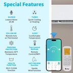 Karl Home 20 SEER2 12,000 BTU 1 Ton Ductless Mini Split Air Conditioner with Heat Pump 115V