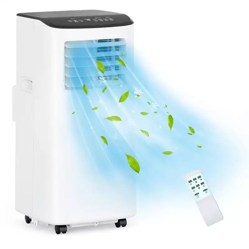 Portable Air Conditioner, 8000 BTU Quiet Cooling with Remote, Ventless Design & Auto Evaporation, for Large Room, Stand Up AC Unit.