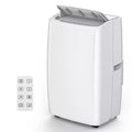 14,000 BTU Portable AC Unit Multi-Functional Cooling Dehumidifier Fan Automatic Dehumidification LED Touch Panel Remote Window Vent Kit