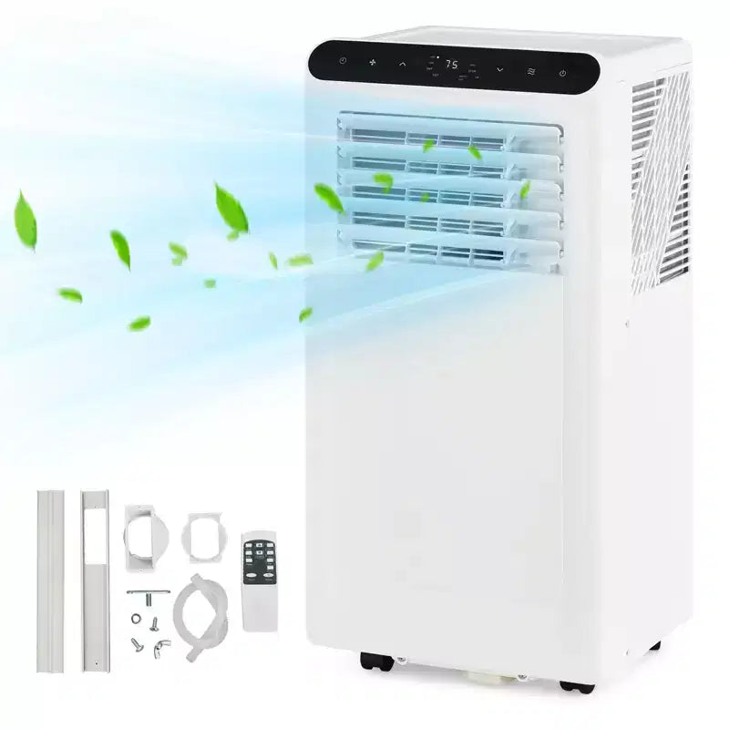 10,000 BTU Portable Air Conditioner with Heater - 4-in-1 AC Unit (Cool/Heat/Dehumidifier/Fan) for Rooms Up to 450 Sq.Ft