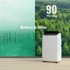 Climatiseur portable | Climatiseur de 14000 BTU refroidissant jusqu'à 65 m² | Avec télécommande, ventilateur AC déshumidificateur | Faible bruit | Mode veille | Idéal pour la maison