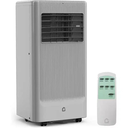 10,000 BTU Portable AC Unit  3-in-1 Grey Air Conditioner (1 Pack) for Home, Dorm & Office | Includes Remote,Window Kit & Wheels for Easy Mobility