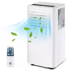 10,000 BTU Portable AC - 3-in-1 White Air Conditioner (1 Pack) for Rooms Up to 560 Sq.Ft | Includes Remote, Window Kit & 24H Timer for Bedroom/Dorm