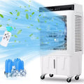 Portable Evaporative Swamp Cooler with 120 Oscillation, 3 Modes & Speeds, Water Cooling Fan for Indoor/Outdoor Patio, Garage & Commercial Use