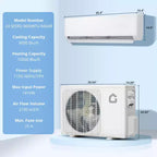 9,000 BTU Mini Split Air Conditioner with Heat Pump (24 SEER2)  TCL-TPro, 1 Unit, 230V Plug-in, Cools/Heats 450 Sq.Ft for Home & Office