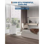 12,000 BTU Portable AC - 1-Pack White Air Conditioner (A018H) for Vine | Full Inspection Required