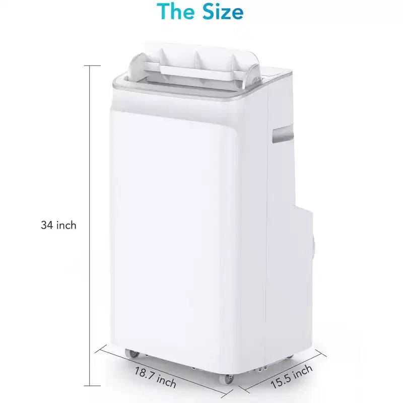 12,000 BTU Portable AC - 1-Pack White Air Conditioner (A018H) for Vine | Full Inspection Required