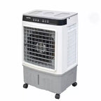 Portable Air Conditioner Fan - 3-Speed White+Grey Evaporative Cooler (1 Pack) | 31L Capacity with Remote for Bedroom/Dorm/Office