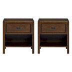 Middlebrook Solid Wood Modern 1-Drawer Nightstands, Set of 2
