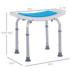 Silla de baño/ducha ajustable con patas antideslizantes