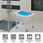 Silla de baño/ducha ajustable con patas antideslizantes