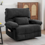 Sillón reclinable grande con función de empuje, almohada de masaje y calefacción