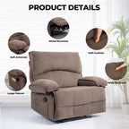 Sillón reclinable grande con función de empuje, almohada de masaje y calefacción