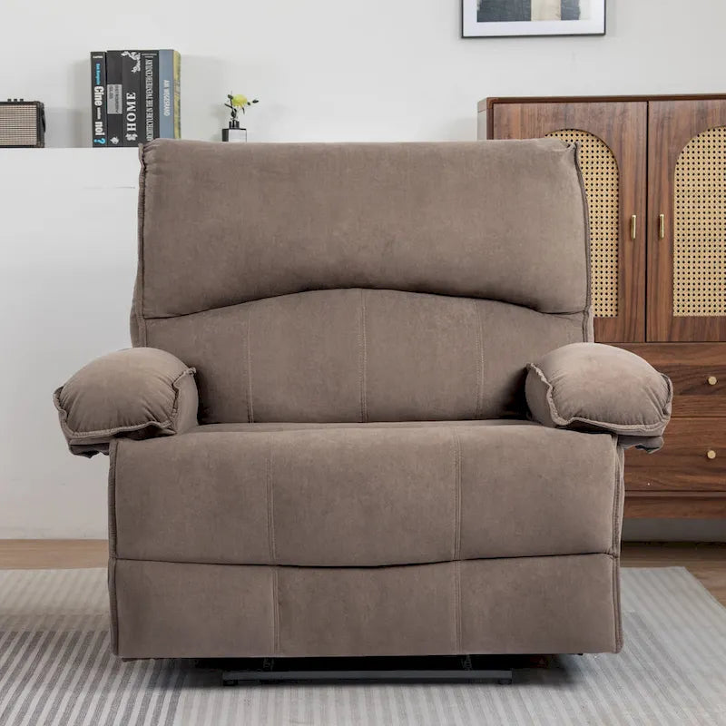 Sillón reclinable grande con función de empuje, almohada de masaje y calefacción