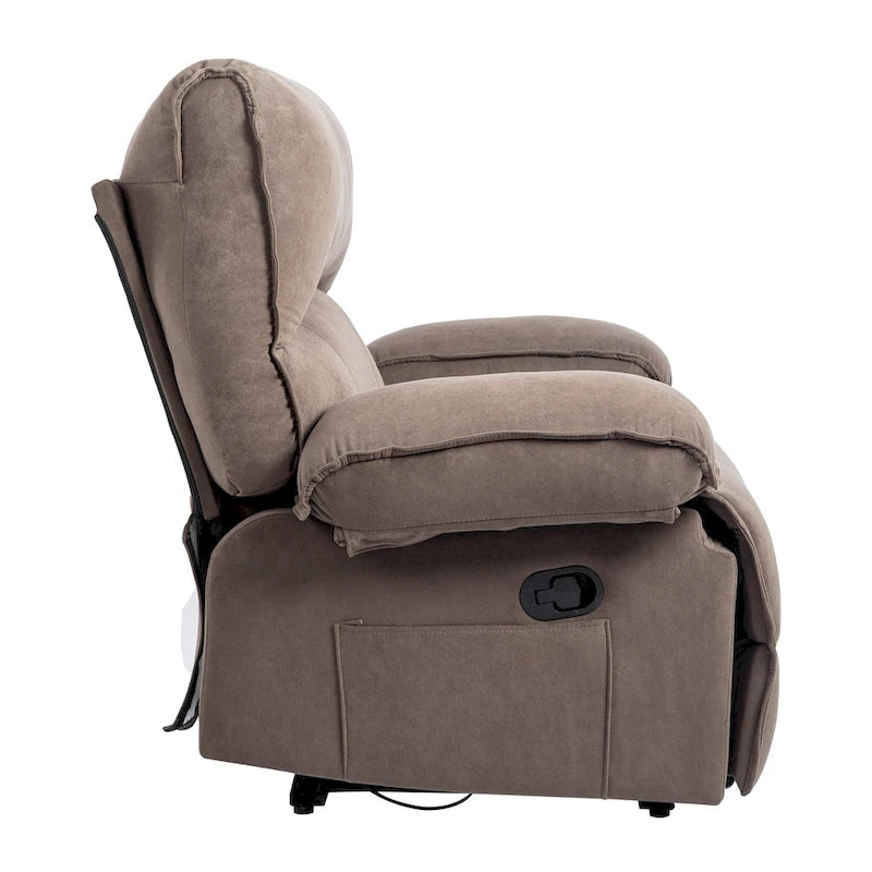 Sillón reclinable grande con función de empuje, almohada de masaje y calefacción