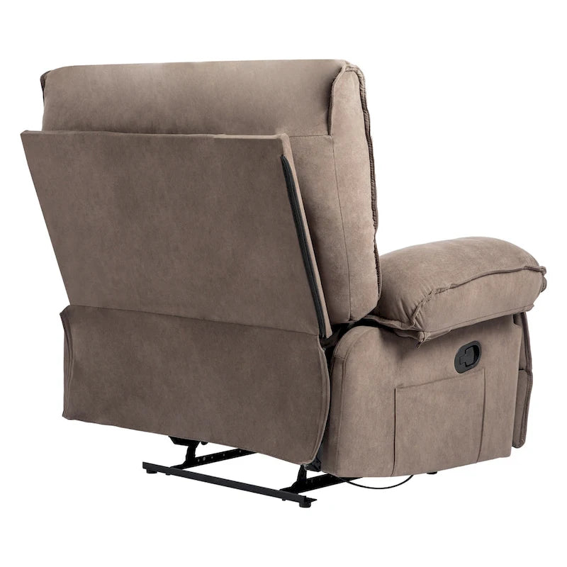 Sillón reclinable grande con función de empuje, almohada de masaje y calefacción